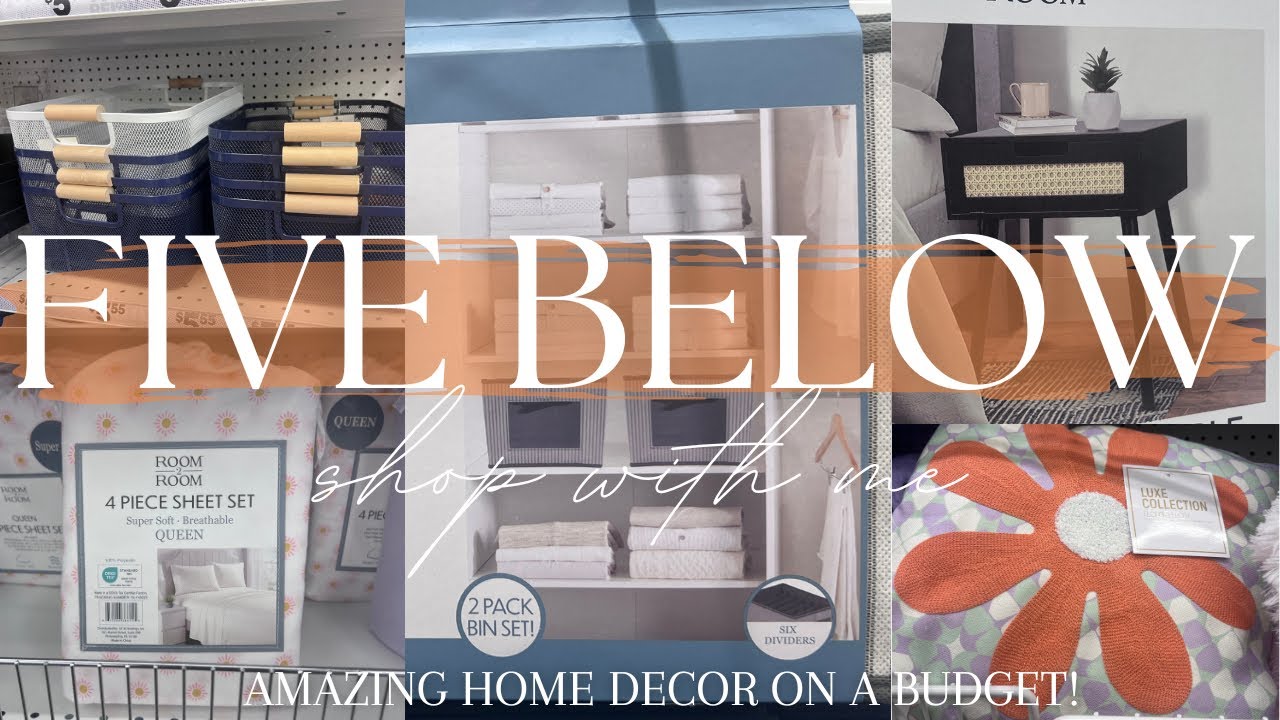 FIVE BELOW AMAZING NEW HOME DECOR 2024 \\ SHOP WITH ME!