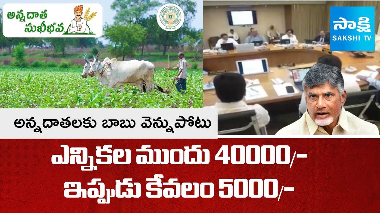 Chandrababu Govt Cheating Farmers In Annadata Sukhibhava Scheme Funds | Sakshi TV