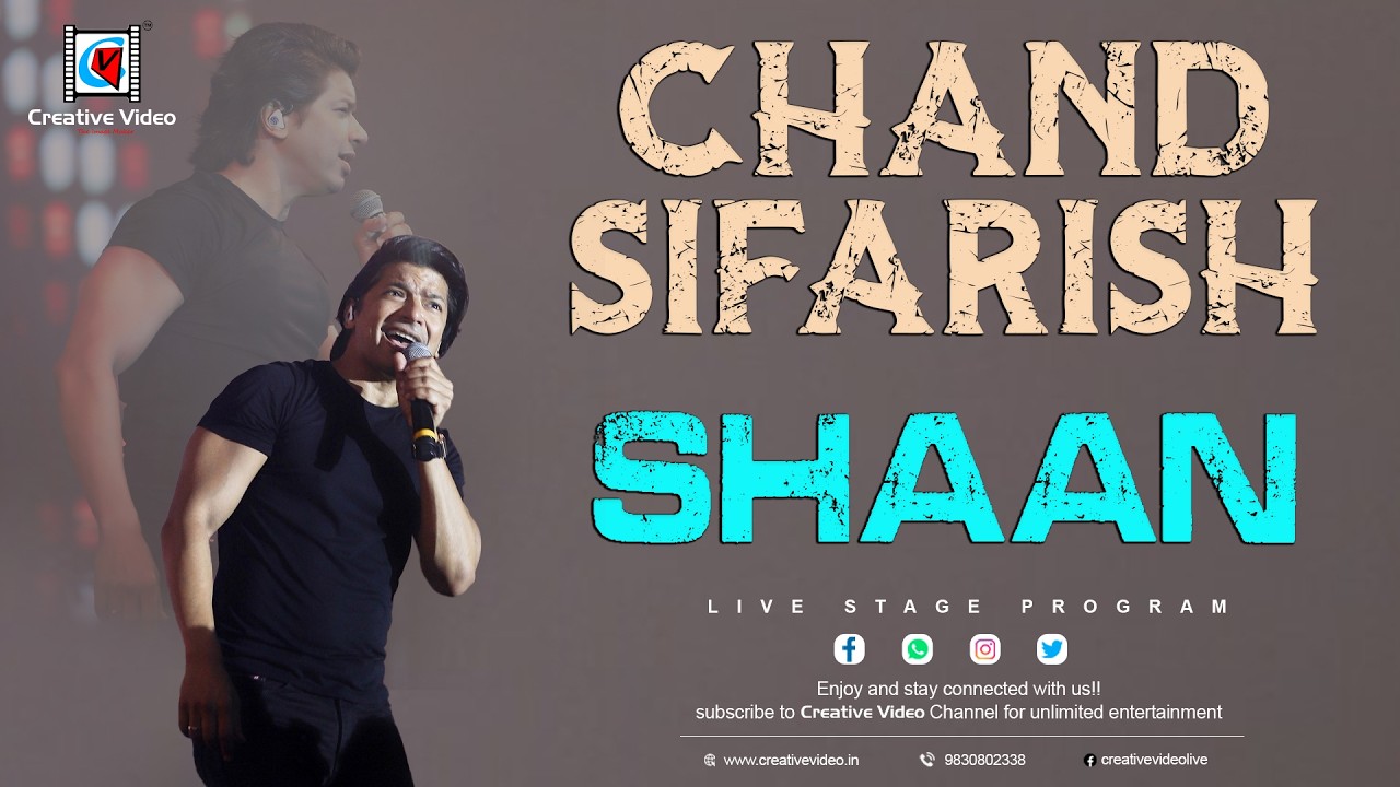 Chand Sifarish I Aamir Khan, Kajol I Shaan, Kailash Kher I Jatin Lalit I Live on Concert Shaan