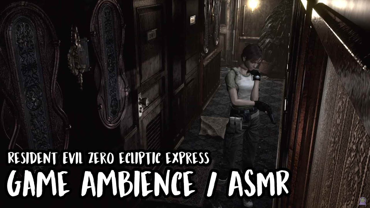 ASMR Gaming Ambience 🌧️ Relaxing rain sounds hitting the Ecliptic Express in Resident Evil Zero.