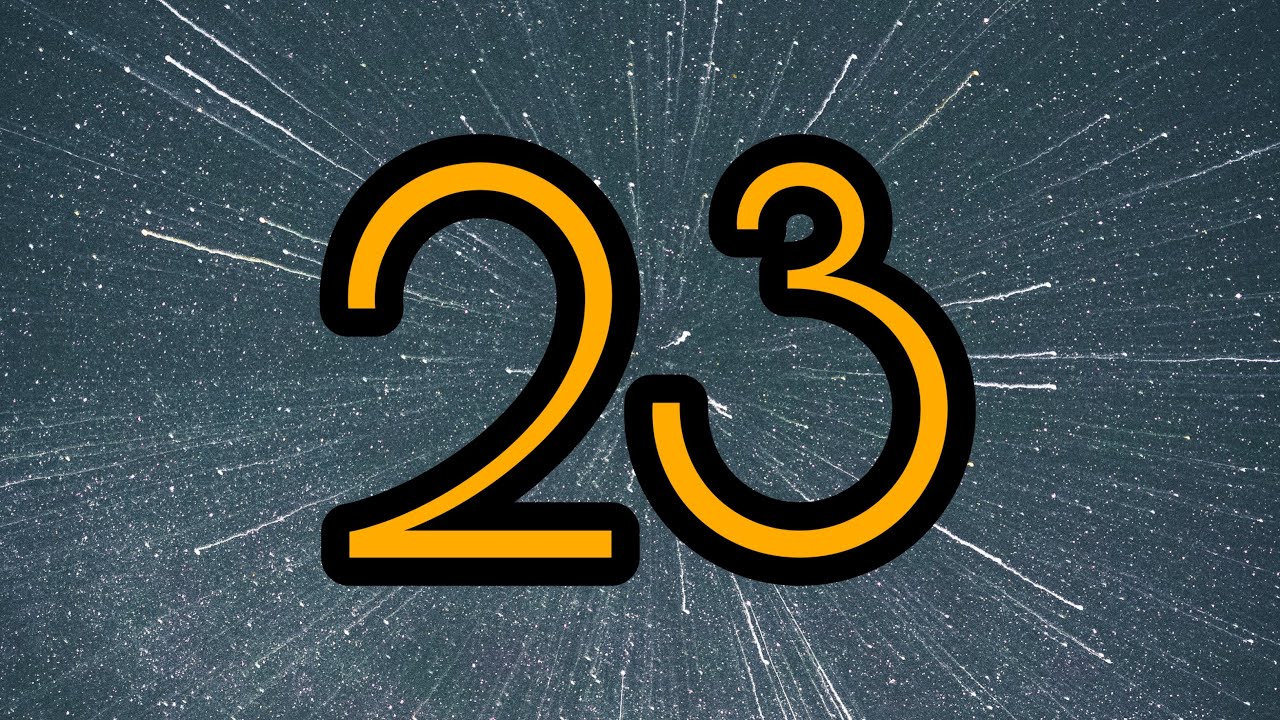 23 Second Timer ⏰ | Bright big yellow numbers and relaxing background music