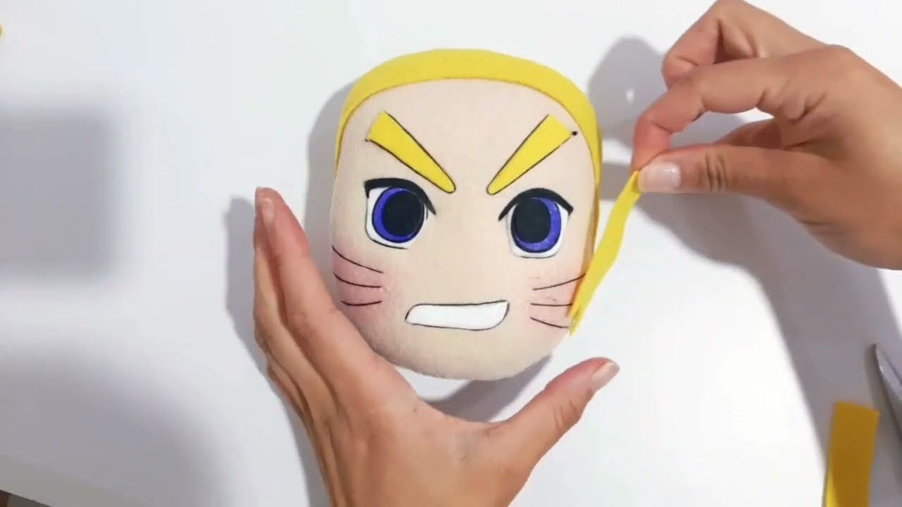 Como FAZER o NARUTO UZUMAKI passo a passo, fácil e rápido em FELTRO