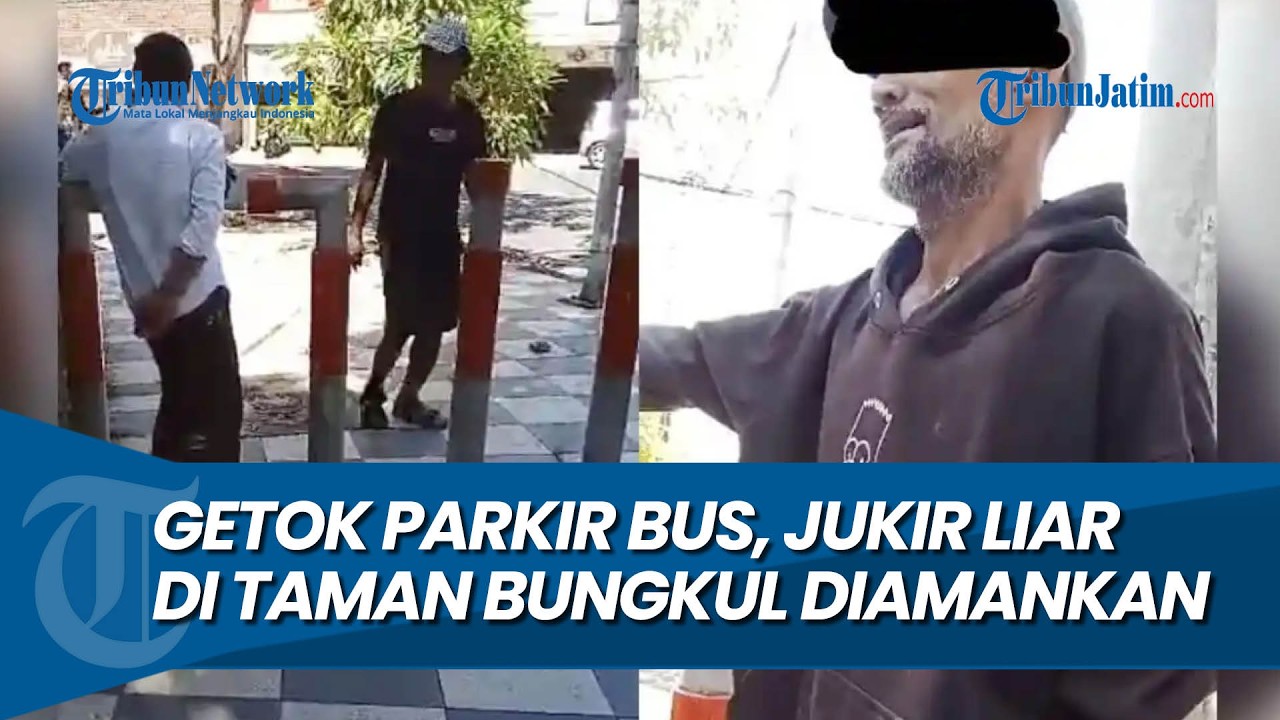 GETOK PARKIR BUS RP 160 RIBU, Jukir Liar di Taman Bungkul Surabaya Ditangkap Polisi