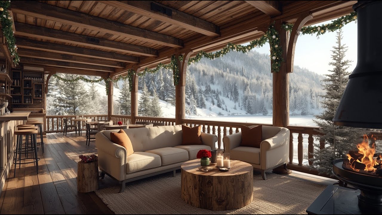 Focus Warm Lazy February Morning ☕ Soft Snow & Smooth Jazz Music for