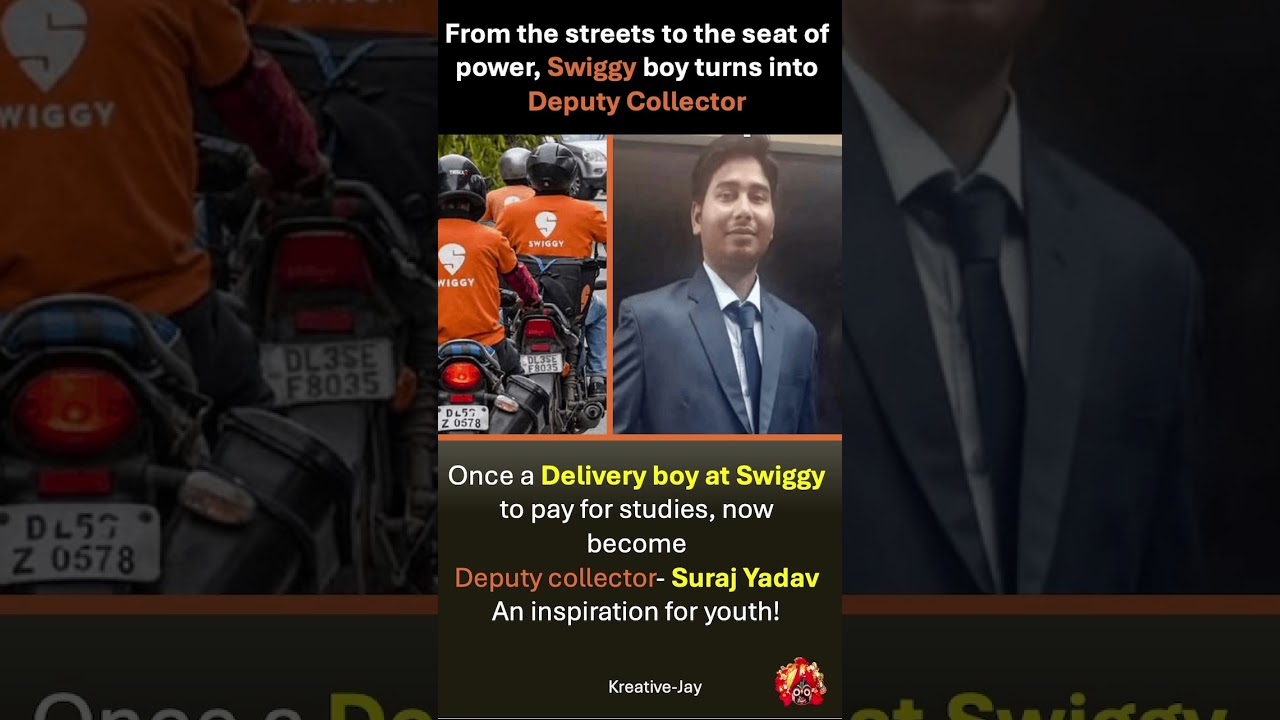 A struggle from delivery boy to Deputy Collector 