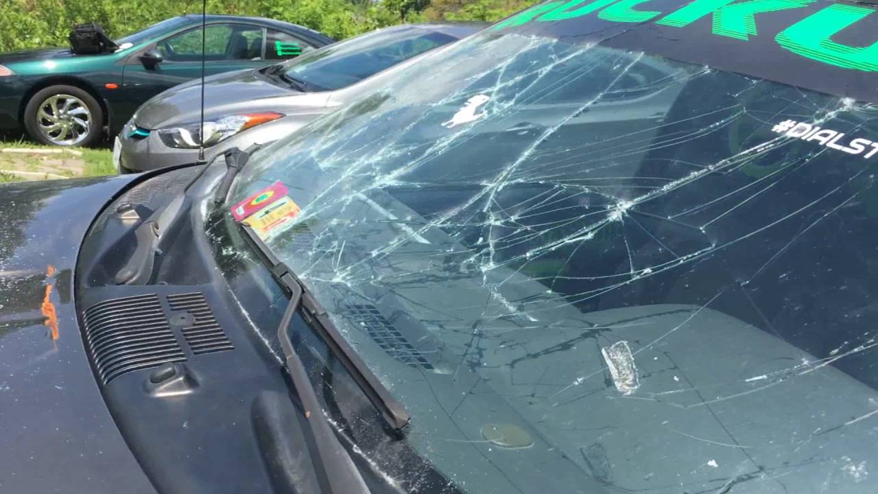 Blowing windshield out on this hot friday