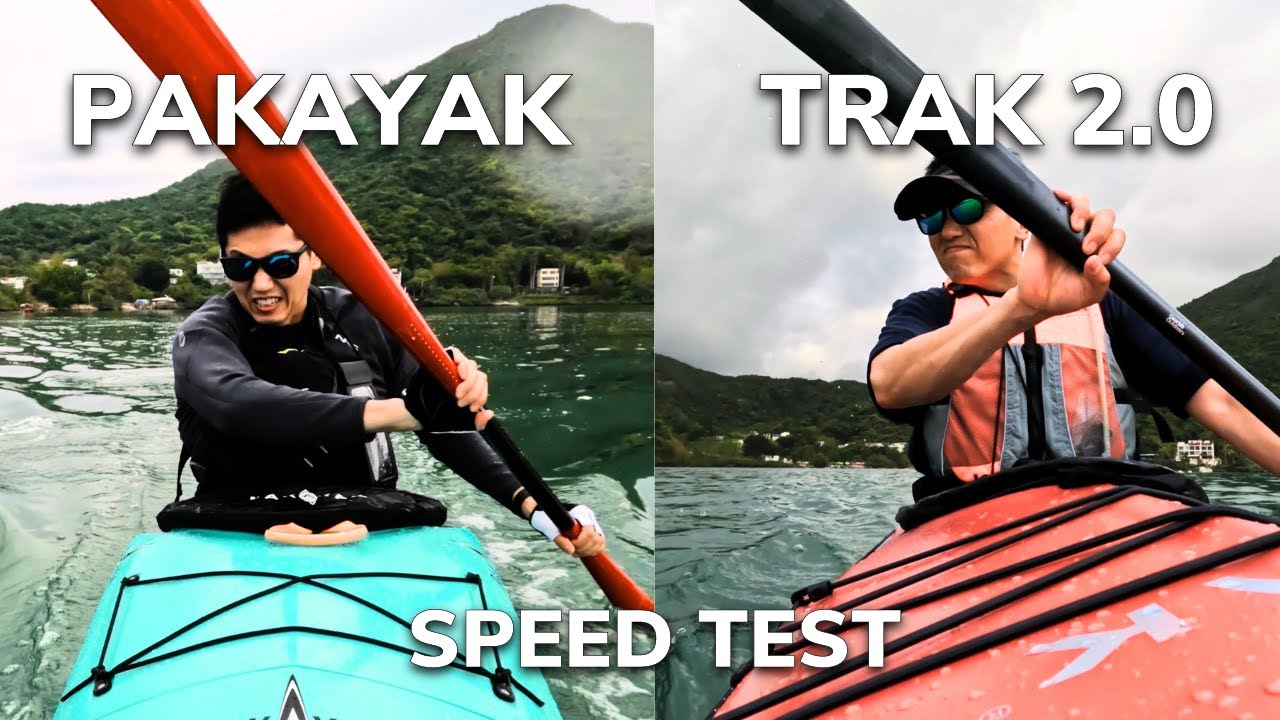 Pakayak vs Trak 2.0 Kayak - Speed Test using Greenland Paddles
