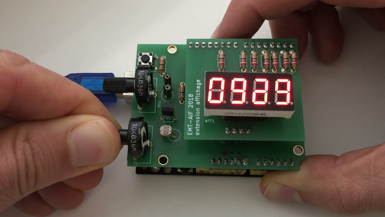 Arduino   Afficheur 7 segments version 1