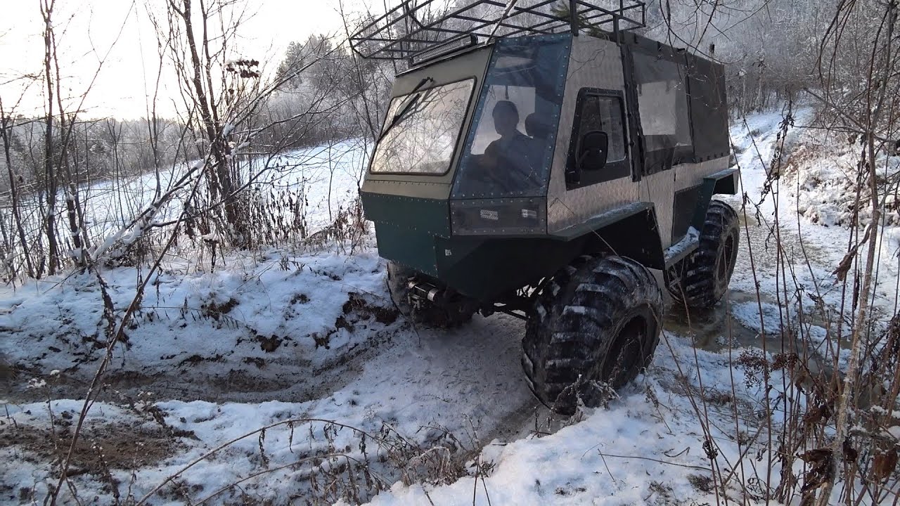 В ТАЙГУ НА ВЕЗДЕХОДЕ ЗА ЩУКОЙ Ч 1 \ НА ДВУХ МАШИНАХ ЧЕРЕЗ РУЧЬИ И БОЛОТА \ НЕ УСПЕЛИ ВЫСТАВИТЬ, ЖОР