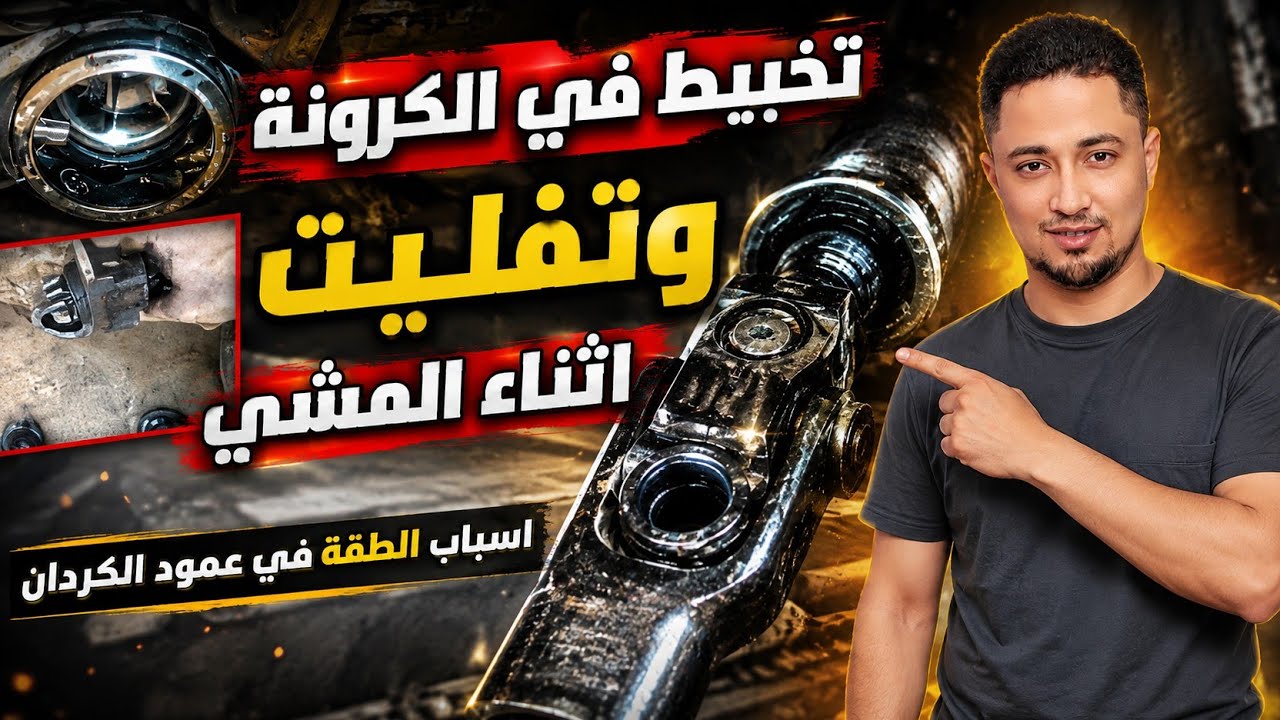 طريقة فك كرونة التروسيكل| الدفرنس |سبب الطقة في عمود الكردان\ وسبب التفليت اثناء المشي