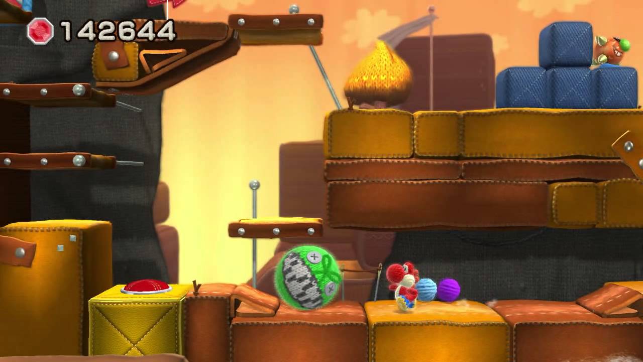 Yoshi’s Woolly World: 2-3. A liarla con Chomp
