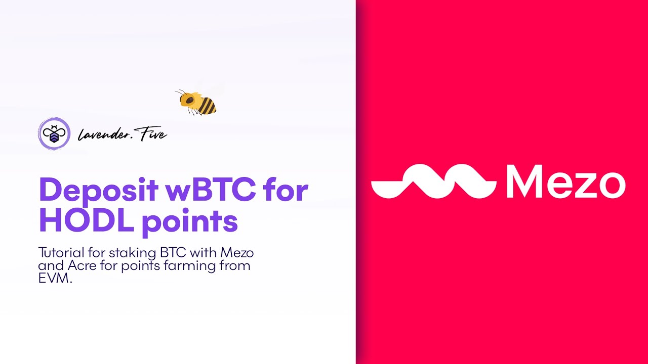 DeFi tutorial - Bitcoin L2 Mezo HODL points through staking BTC - airdrop