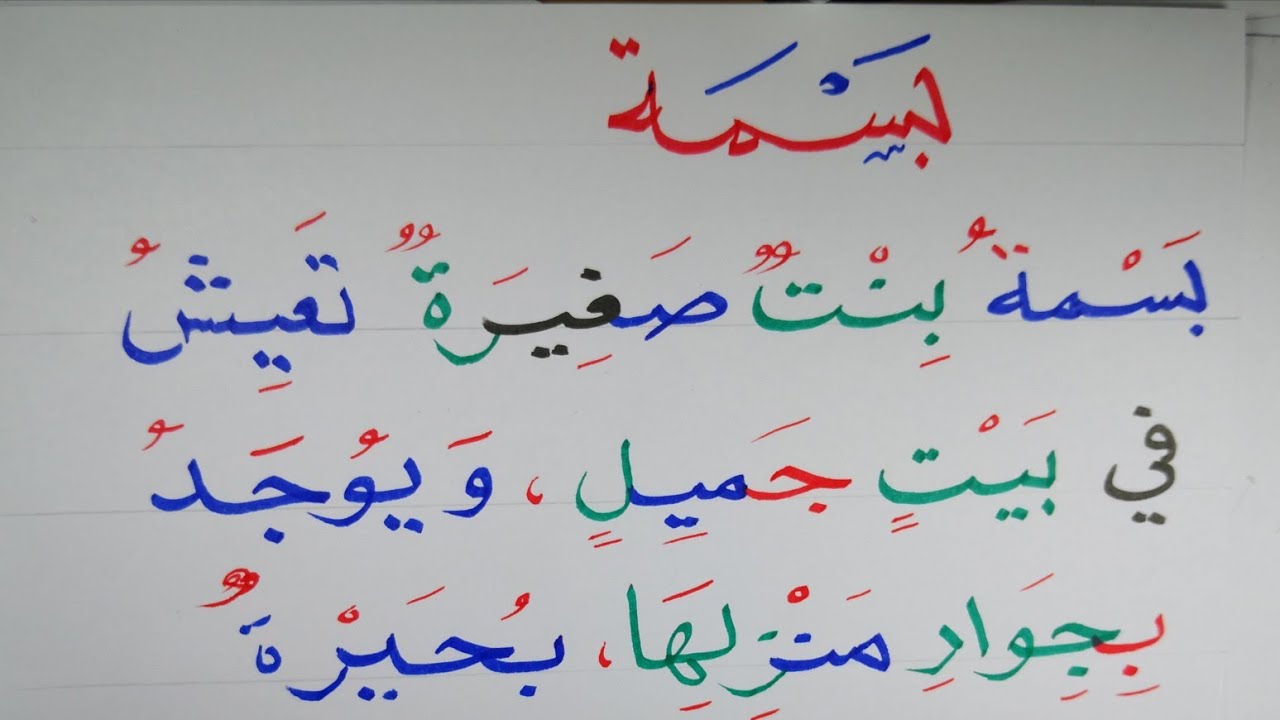 تعليم وتدريب على الإملاء وكتابة القطع Arabic Reading and listening Arabic 
