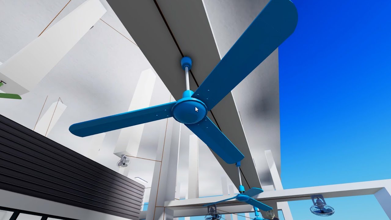 PLACE OF CEILING FANS | Ventiladores de Teto Azuis, Ventiladores Enferrujados, Ventiladores Legais