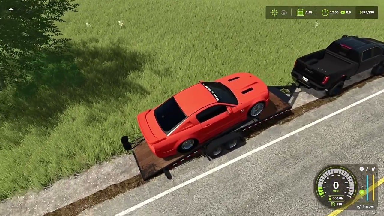 Let’s pick up a new race car #fs25 #farmingsimulator25 #viral #shortvideos 