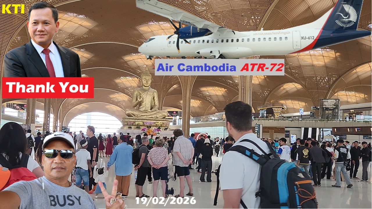 ខ្មែរត្រូវការសន្តិភាព ចងមិត្តភាពជាមួយភ្ញៀវទេសចរ Techo Int'l Airport, Thank You for Visiting Cambodia