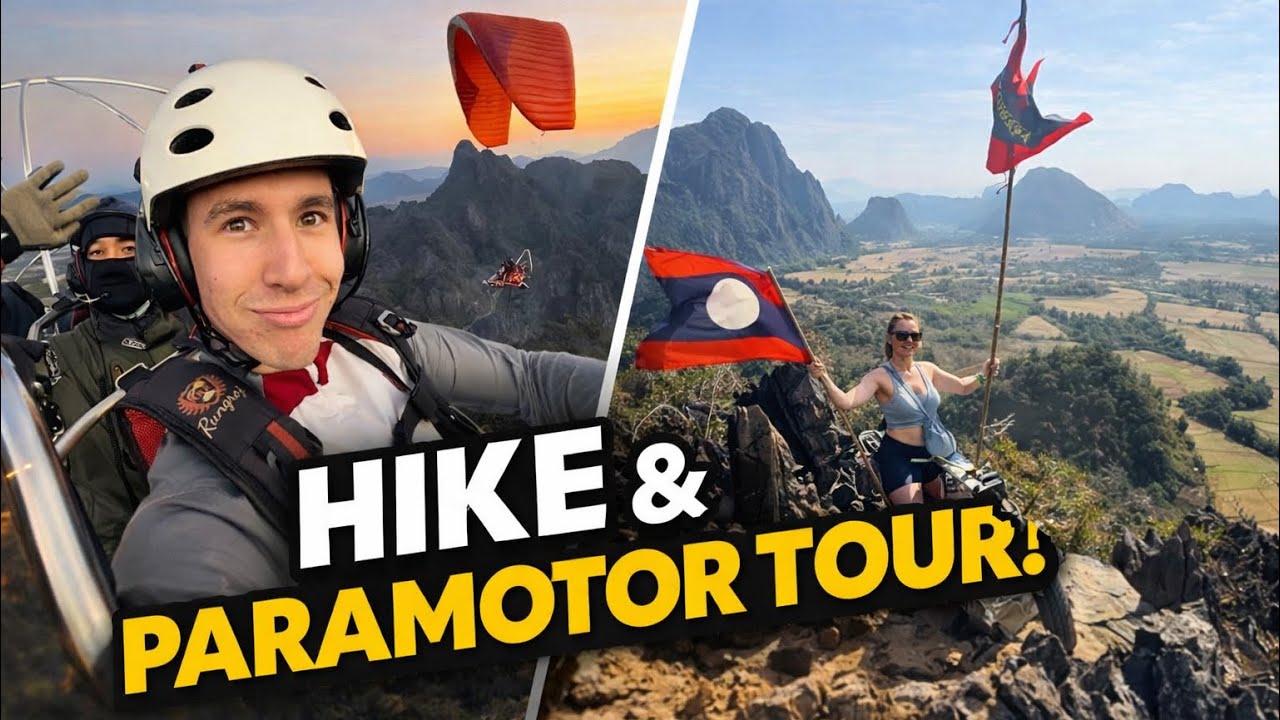We Flew Over Vang Vieng… 🇱🇦 (Best Adventure Day in Laos)