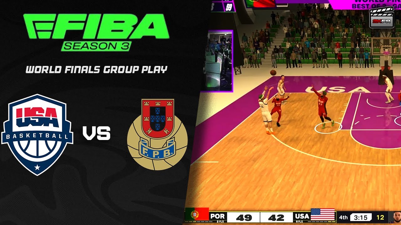 eFIBA World Finals Group Play: Team USA vs. Portugal - Game 1 (In Person-Tournament)