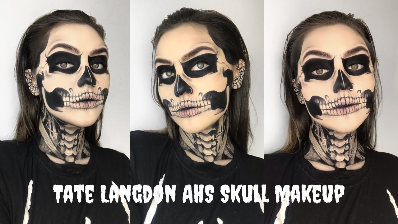 TATE LANGDON AHS SKULL MAKEUP