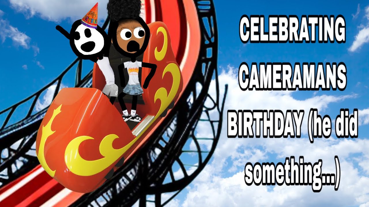 CAMERAMAN MADE ME GET ON ROLLER COASTERS😣 | ANIMATION |