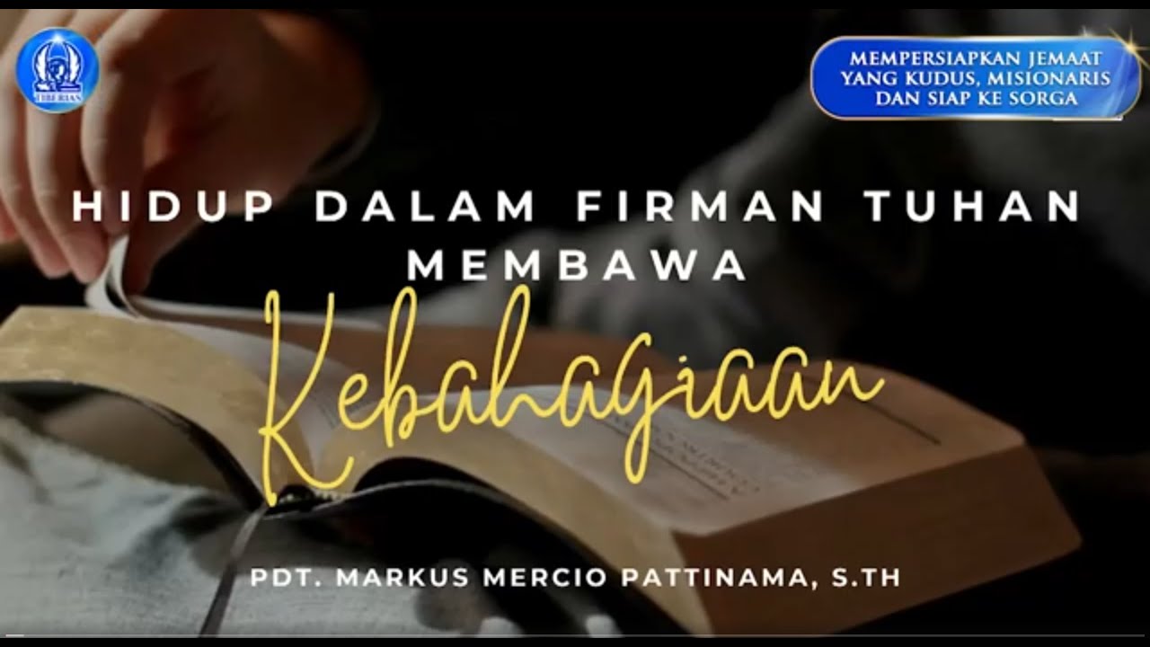 Hidup Dalam Firman Tuhan | Pdt. Markus Mercio Pattinama, S.Th. | Minggu, 1 Februari 2026