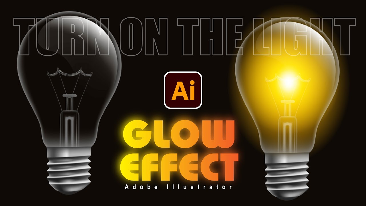 Create a Realistic Glowing Light Bulb Effect in Adobe Illustrator