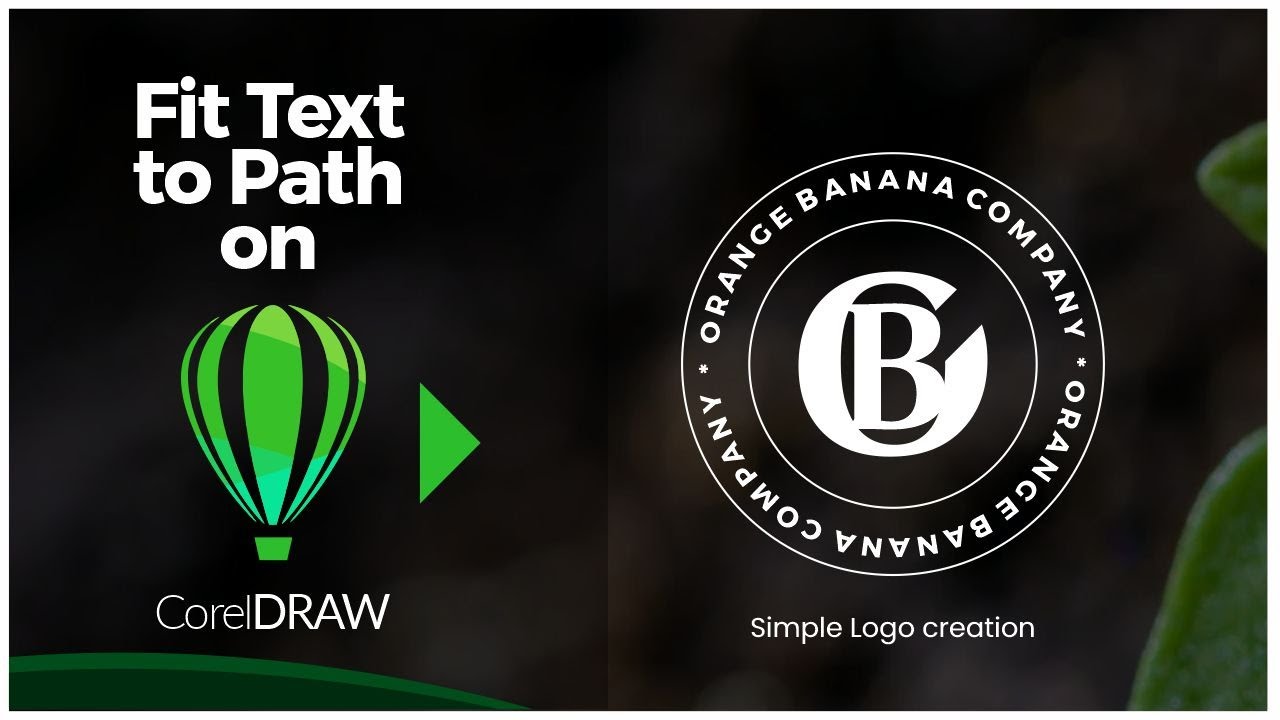 Fit Text to Path in CorelDRAW  - Logo Creation