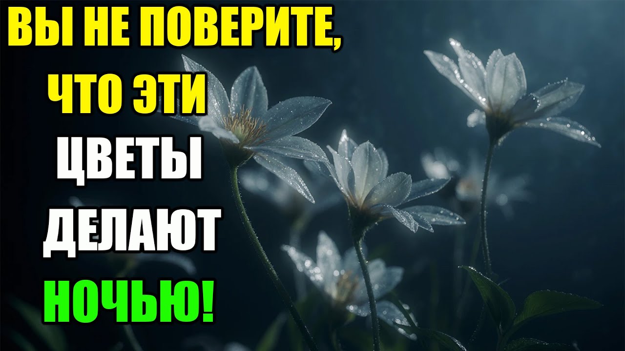 ТАЙНА НОЧНЫХ ЦВЕТОВ: ЧТО ПРОИСХОДИТ, КОГДА ВСЕ СПЯТ