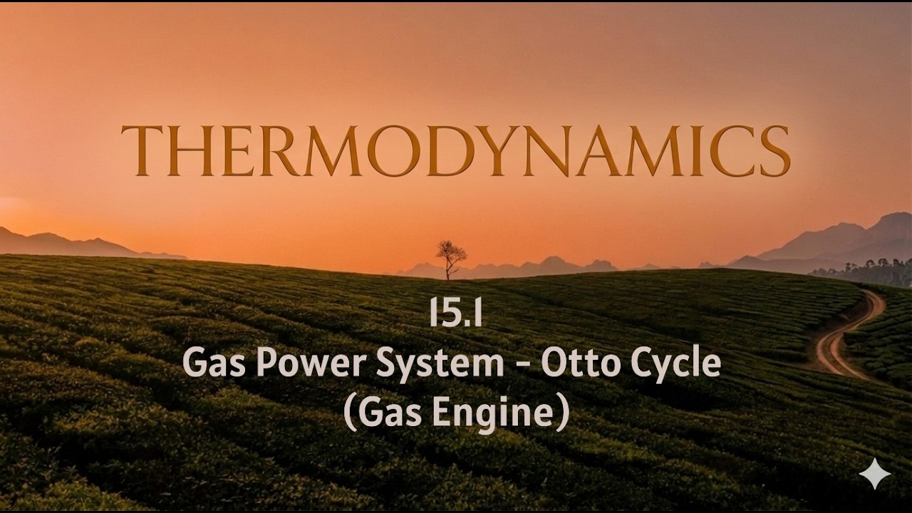 Thermodynamics 15.1 Gas Power System - Otto Cycle (Gas Engine)