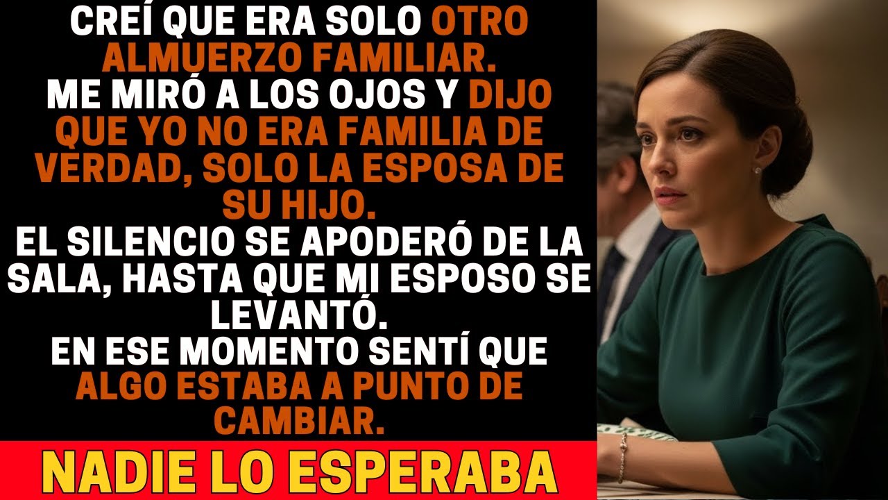 MI SUEGRA DIJO QUE NUNCA SERÍA FAMILIA — HASTA QUE MI ESPOSO HABLÓ