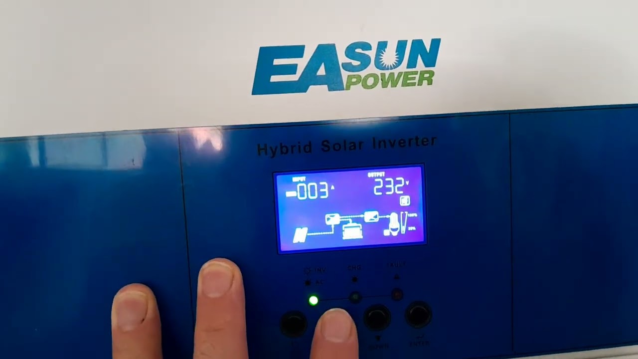 Fel lett szerelve az új EASUN POWER Hybrid solar inverter 6,2 KW 48 V