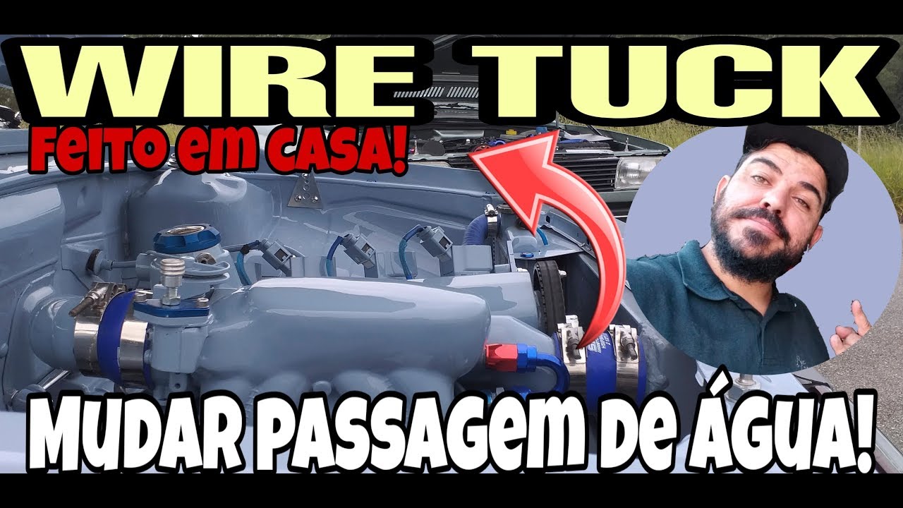 CABEÇOTE  CLEAN, COMO MUDAR PASSAGEM DE ÁGUA , WIRE TUCK FEITO EM CASA.
