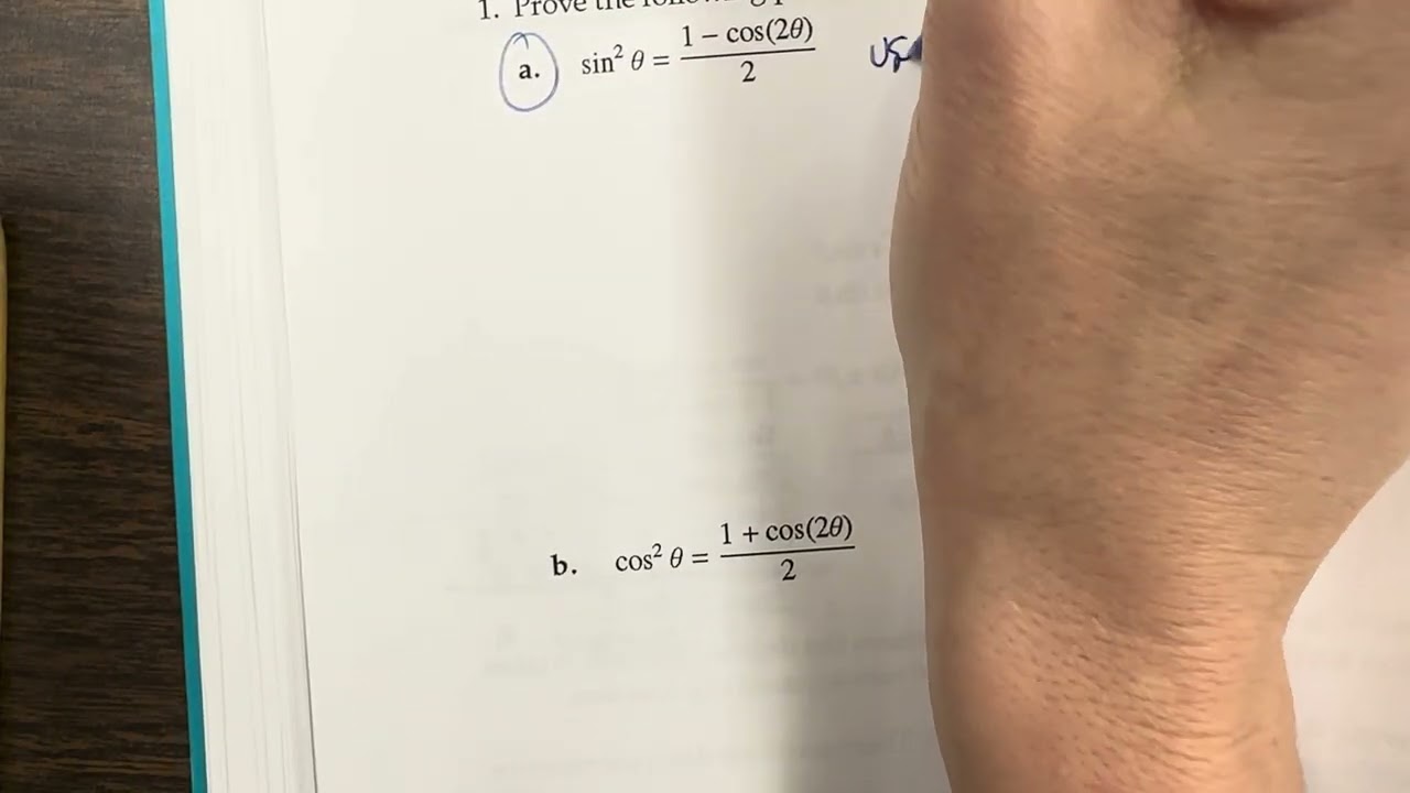 Deriving Trig Identities: Tangent of a Sum, Double Angle Formulas, Power Reducing, & Half Angle