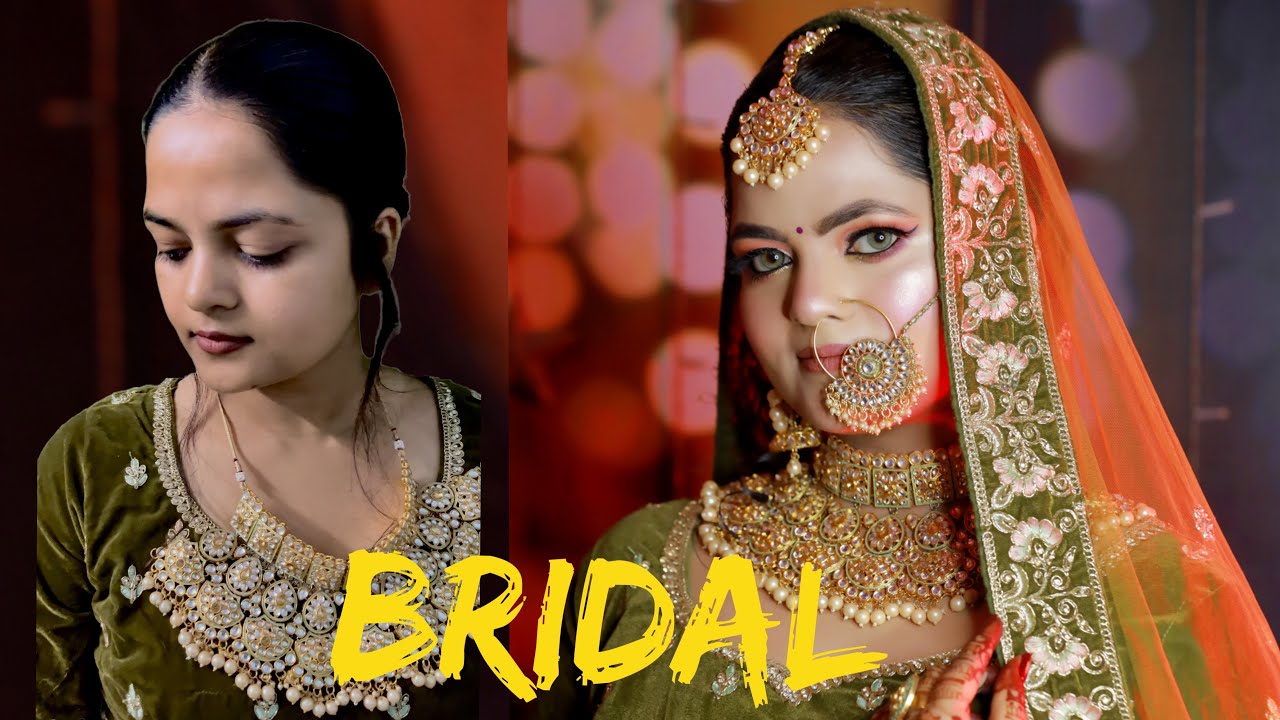 Bridal👰‍♀️Makeup Tutorial || By meghamannat ♥️