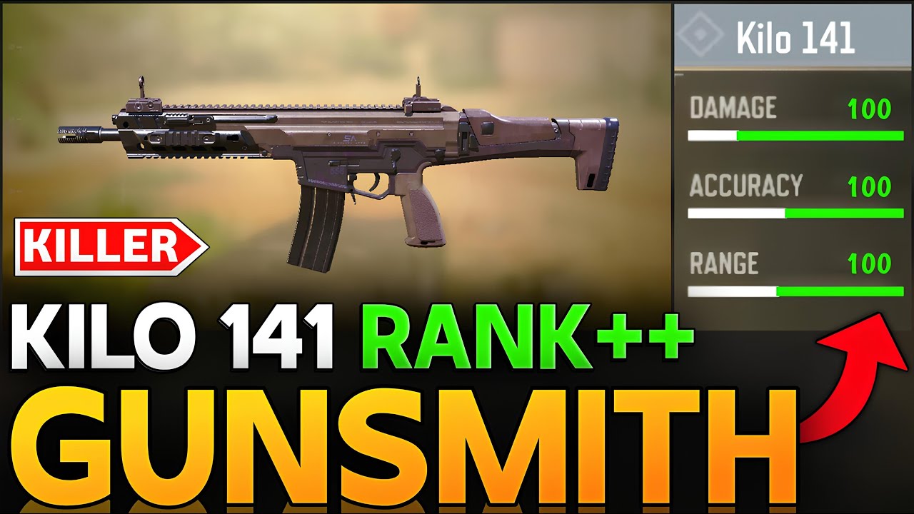 KILO 141 A TRUE BEAST BEST GUNSMITH IN CALL OF DUTY MOBILE | BEST KILO 141 RANK BUILD|