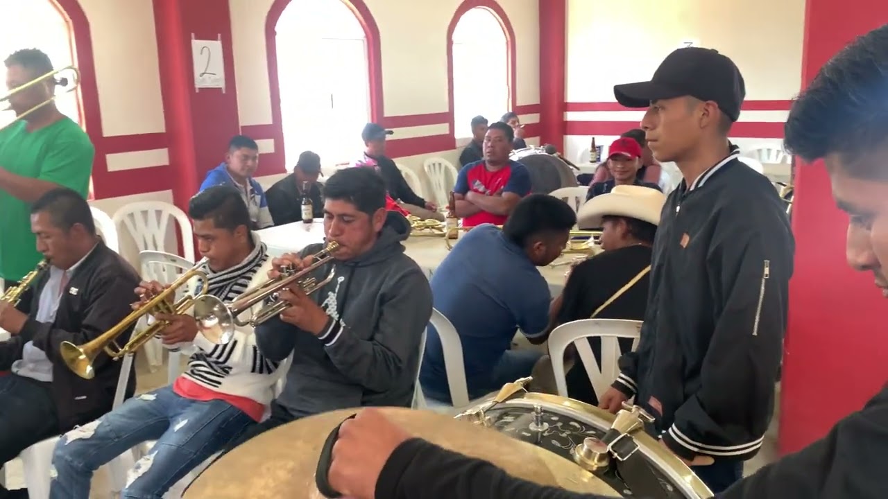 🎺🥁Así toca la Banda de la Col. Natividad anexo de Moyotepec Gro,. Mex. - 20 mujeres de negro🎺🥁