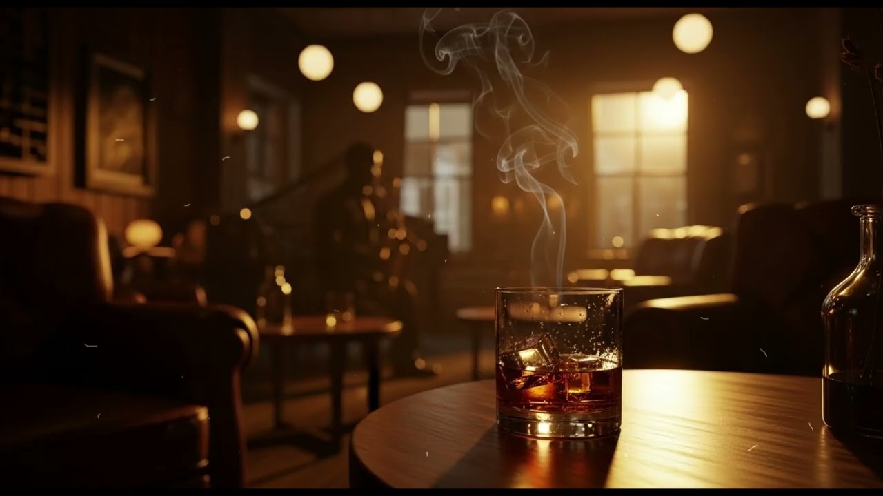 Smooth Jazz Lounge 🥃 Whiskey Blues Melodies for Relax, Focus & Night Work, Whiskey Bar Jazz 🎶