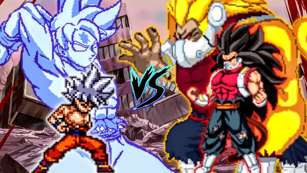 Mastered Ultra Instinct Goku VS Cumber V3 (all form) in Jump Force Mugen