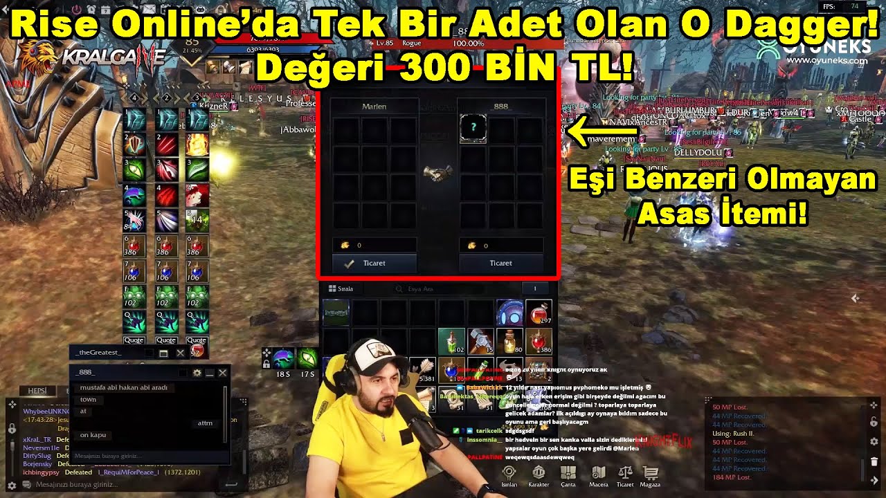 Marlen - Rise Online'da Tek Olan 300 BİN TL Değerindeki Asas İtemini İnceliyor! | Rise Online