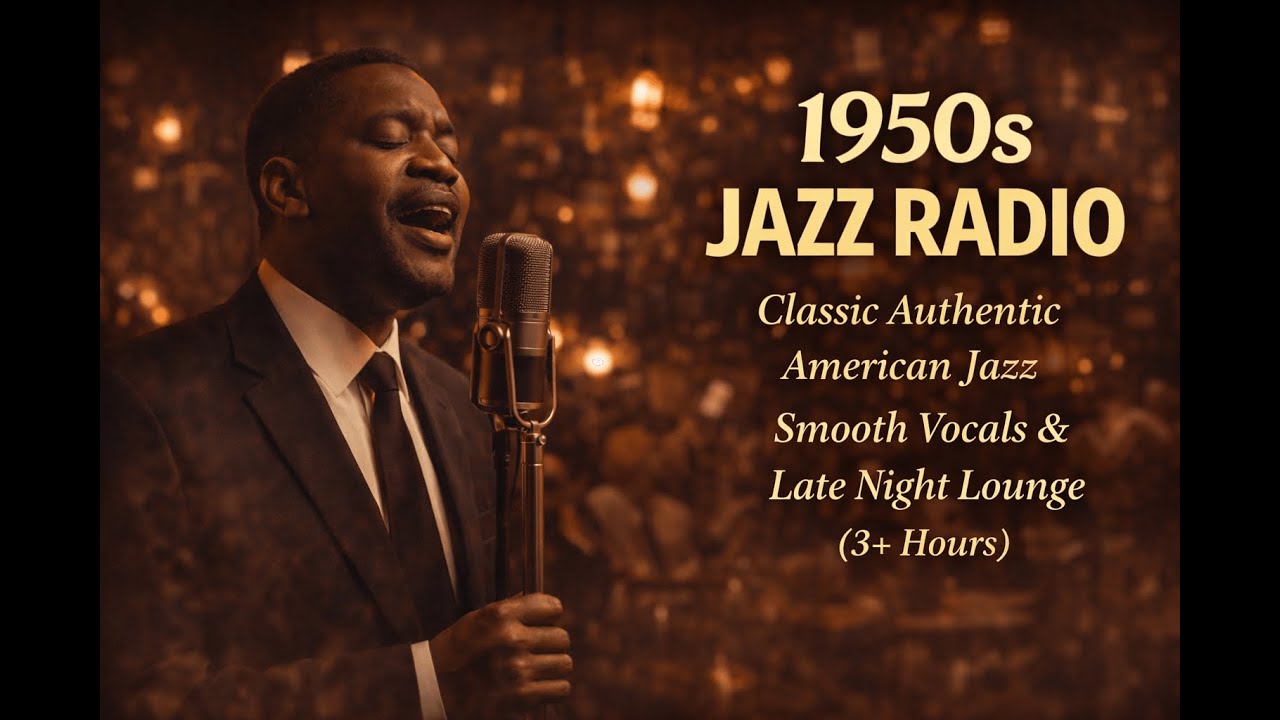 1950s Jazz Radio – Classic Authentic American Jazz | Smooth Vocals & Late Night Lounge (3+ Hours)