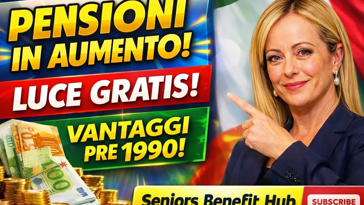 INPS Incrementa le Pensioni! Meloni Conferma Esenzione Luce—Sentenza per Chi Ha Lavorato Prima del
