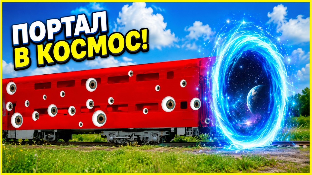 Новый ПОЕЗД ПОЖИРАТЕЛЬ в Реальной Жизни Лучшее 🚂