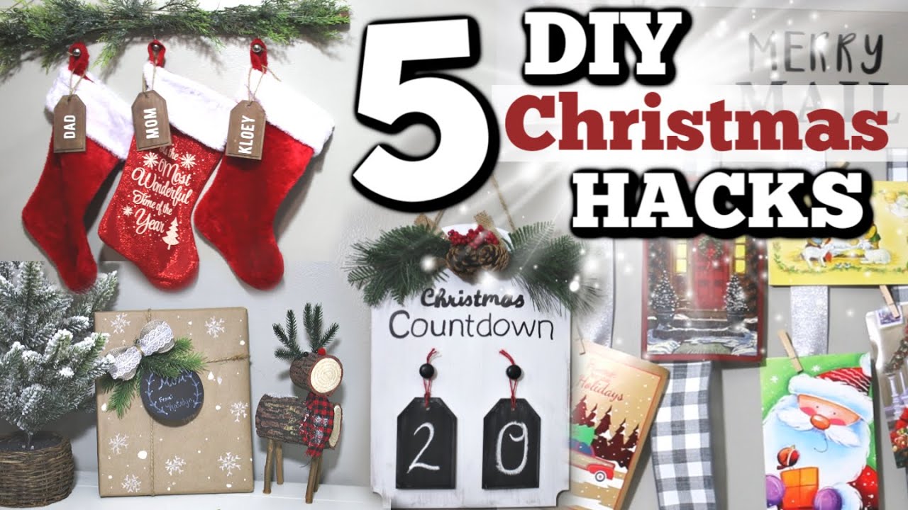 5 DIY Dollar Store Christmas Hacks YOU NEED! | Dollar Tree Christmas DIYS 2019 | Krafts by Katelyn