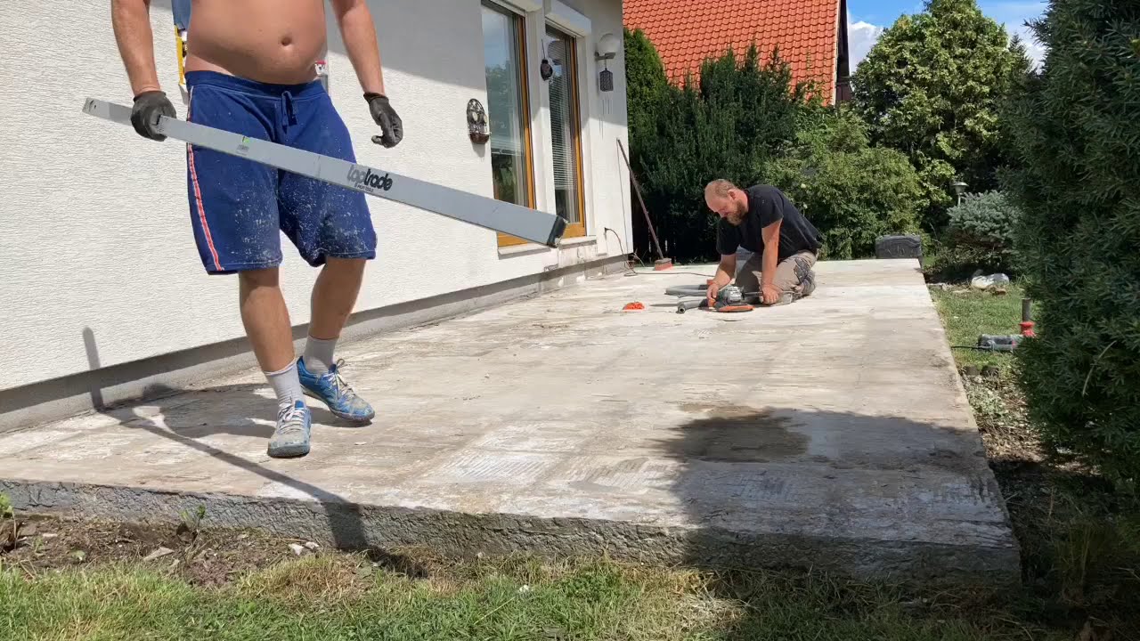 kamenný koberec terasa Dobříš