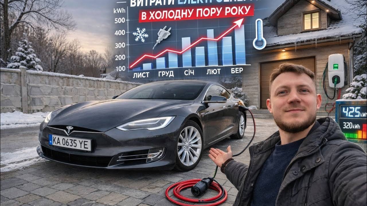 Витрати електроенергії в -17 і +5 | Таксую на Tesla Model S 2018
