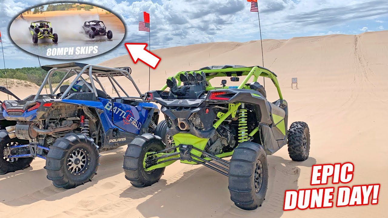 Покоряю дюны на моем новом Can-Am Turbo RR... Эпические прыжки, прыжки в воде, гонки, свобода!