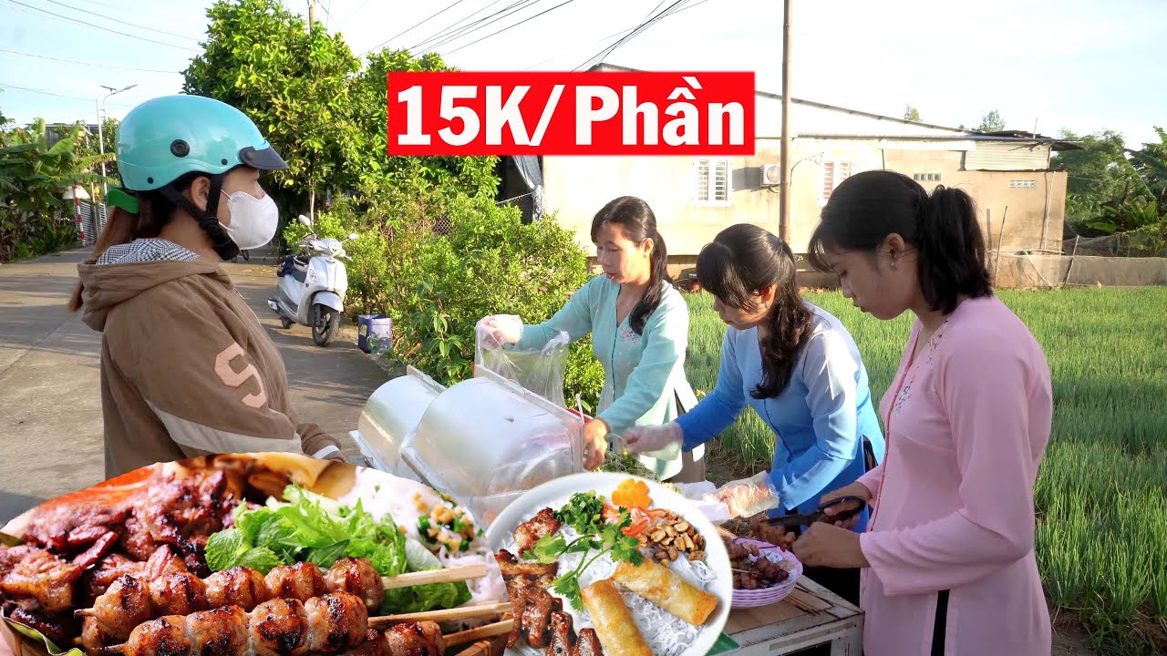 Về Quê bán BÚN CHẢ GIÒ THỊT NƯỚNG Giá Rẻ Chỉ 15K Khách Đến Rất Đông Không Kịp Tính Tiền