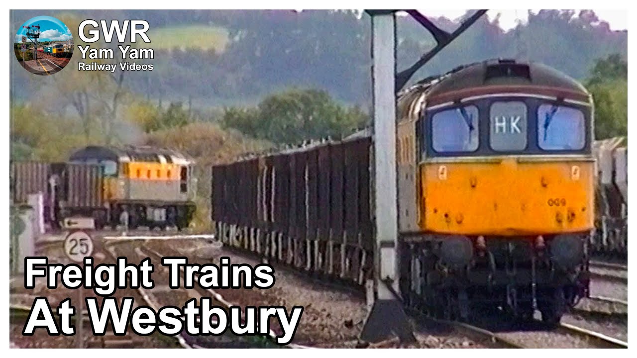 Freight at Westbury Station 1991