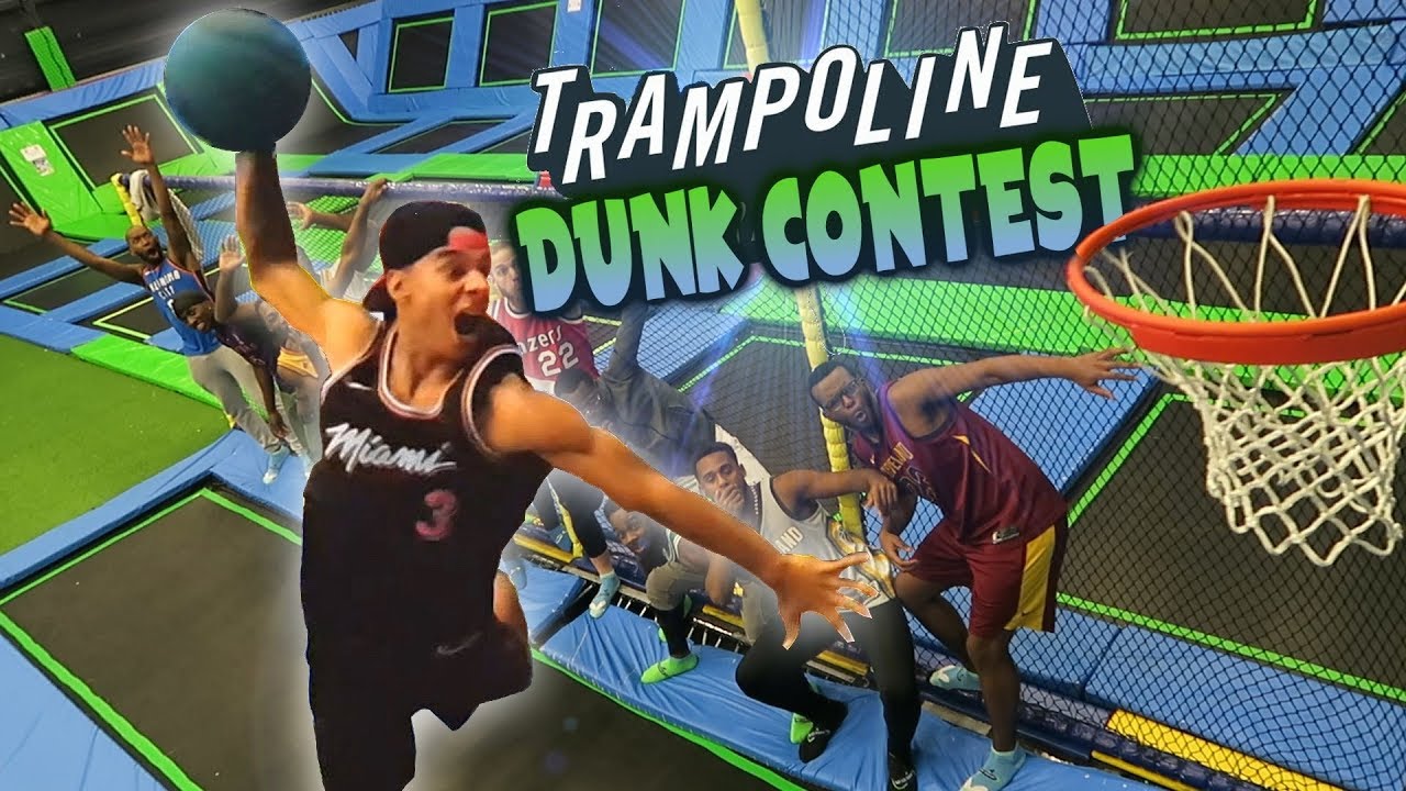 CONCOURS DE DUNK SUR TRAMPOLINE !