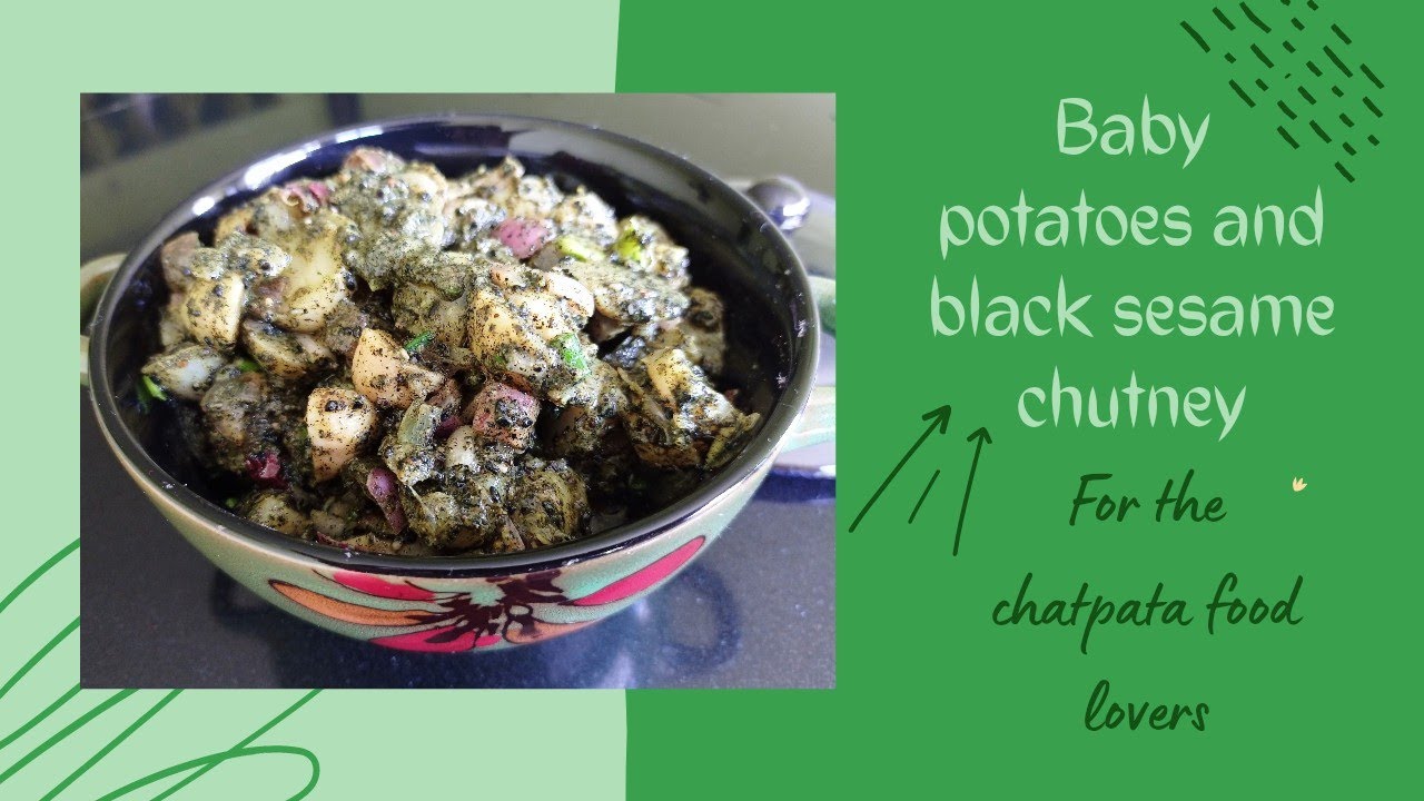 Potatoes with sesame seeds| a nepali chutney look and taste alike #tilalukochutney #sesamechutney 🤤